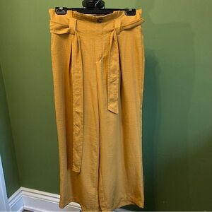 Wide Leg Mustard Pants